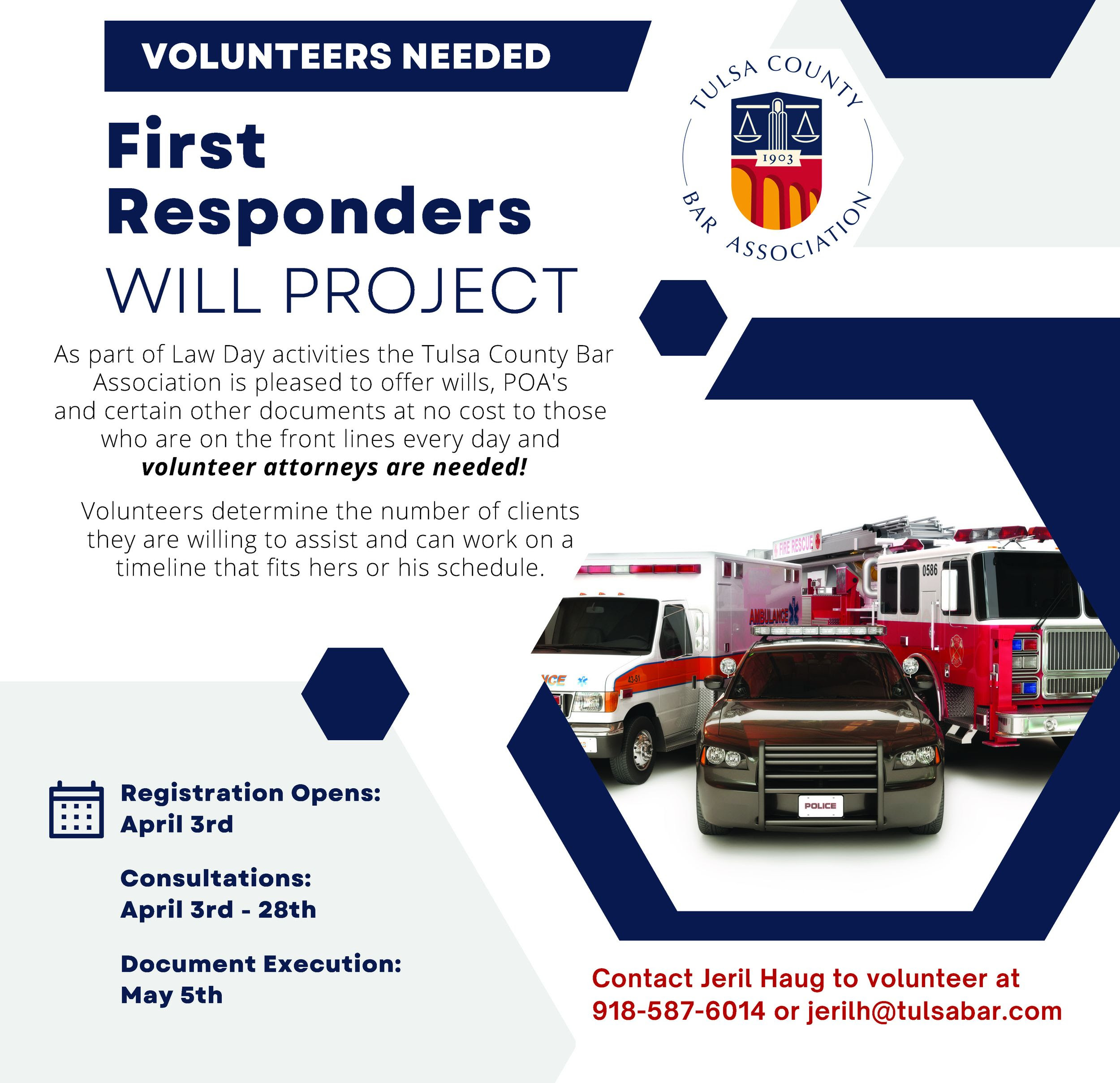 Tulsa First Responders Will Project | Tulsa, OK | Call 918-505-4870