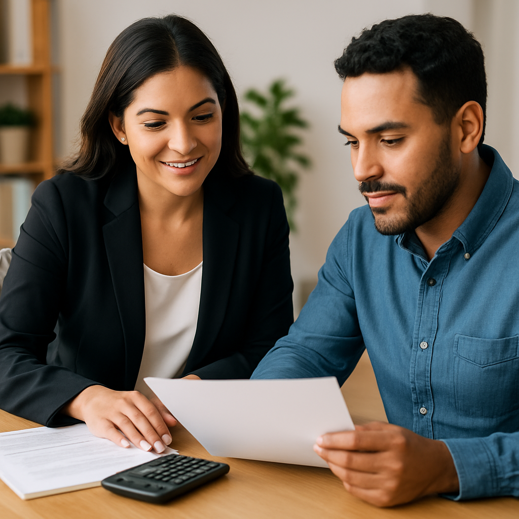 Attorney Reviewing Visa Application